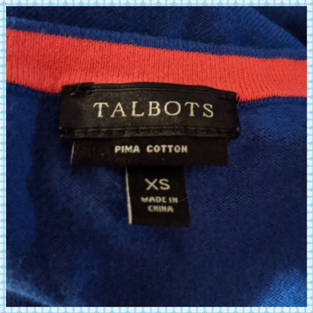 Talbots Royal Blue Cardigan - Picture 3 of 8